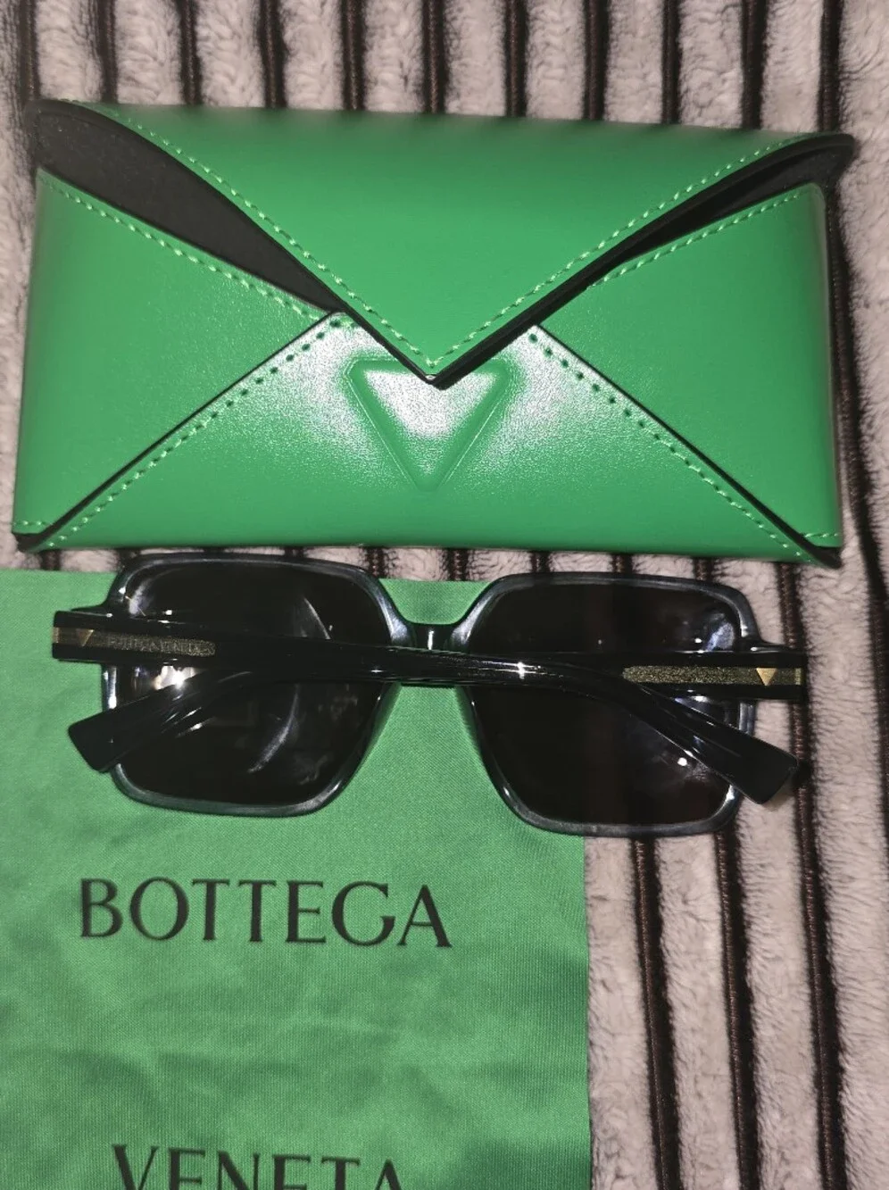 New Bottega Veneta Sunglasses BV1317SK Women's Large Square Frames (59-15-145)
